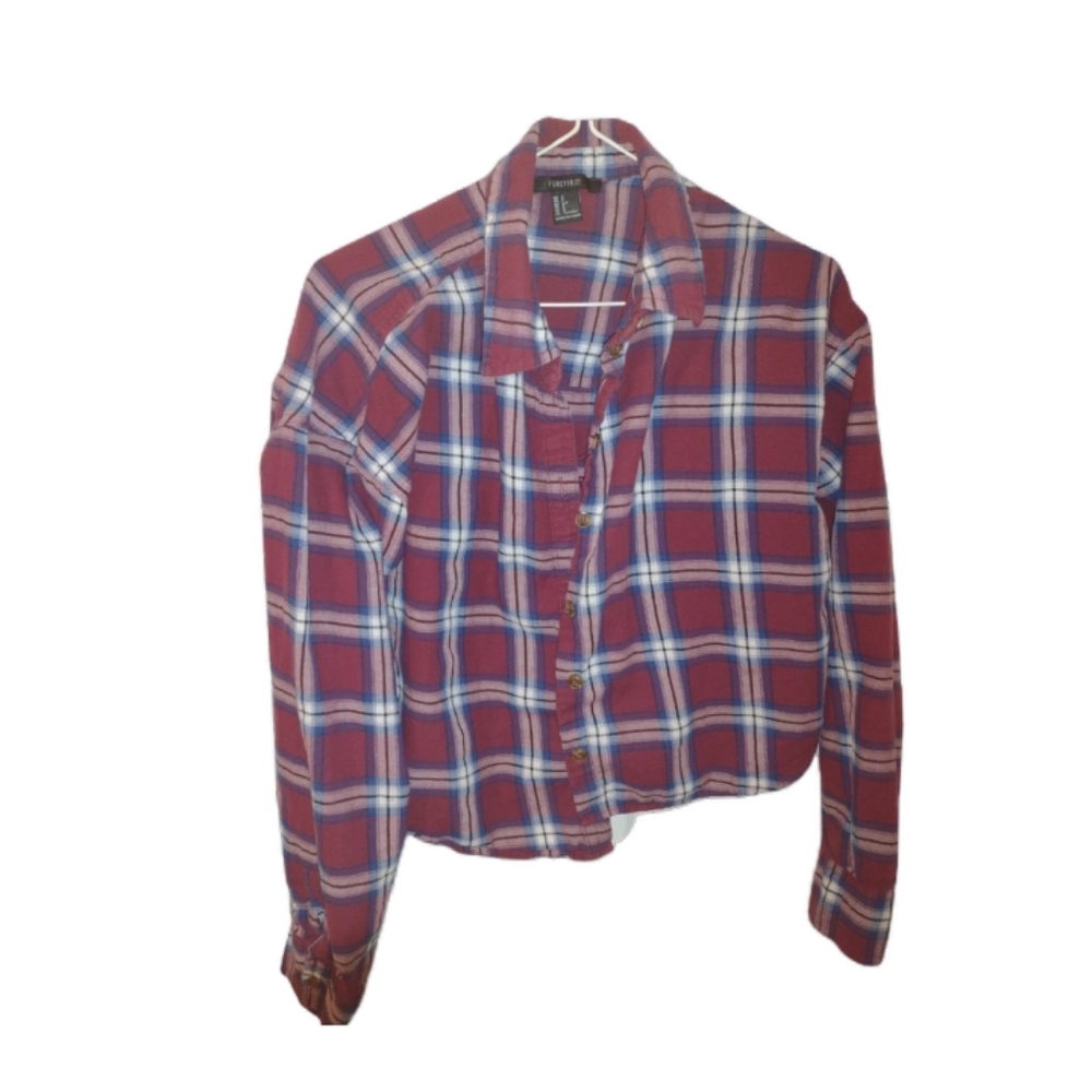 Cropped Plaid shirt